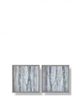 Graham & Brown Set Of 2 Whimsical Woods Framed Print With Metallic