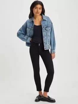 711 Double Button Skinny Jeans - Black