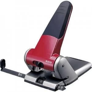 Leitz 51800025 Heavy duty punch Red Selectable paper size (max.): A3 65 sheets (80 g/m²)