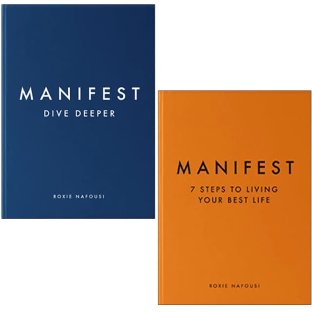 Roxie Nafousi Collection 2 Book Set Manifest Dive Deeper, Manifest 7 Steps To Living Your Best Life Roxie Nafousi Books