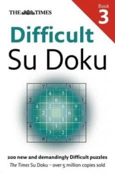 The Times Difficult Su Doku Book 3 by The Times Mind Games Book