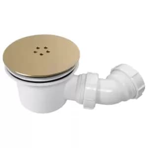 90mm Brushed Brass Shower Waste