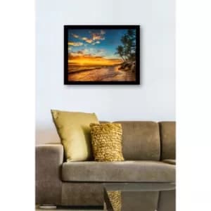 SC1048 Multicolor Decorative Framed MDF Painting