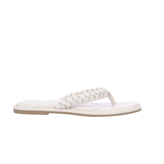 Dune London Loxx Plait Toe Post Sandals Ecru female UK 3