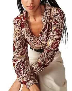 ba & sh Zelie Paisley Print Shirt