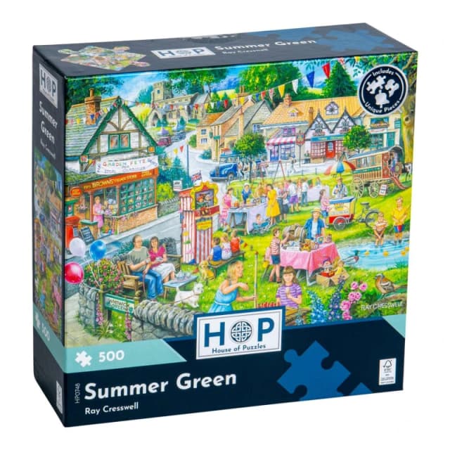 The House Of Puzzles Summer Green 500 Piece Jigsaw Puzzle Multicolor Unisex 500 Piece