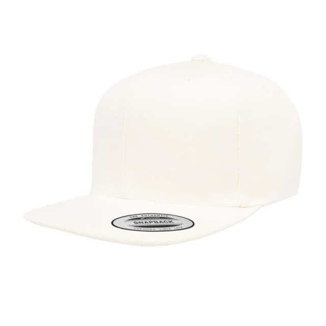 Yupoong Mens Flexfit Plain Classic 5 Panel Snapback Cap in White White Male One Size