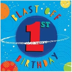 Amscan Blast 1st Birthday Luncheon Napkins