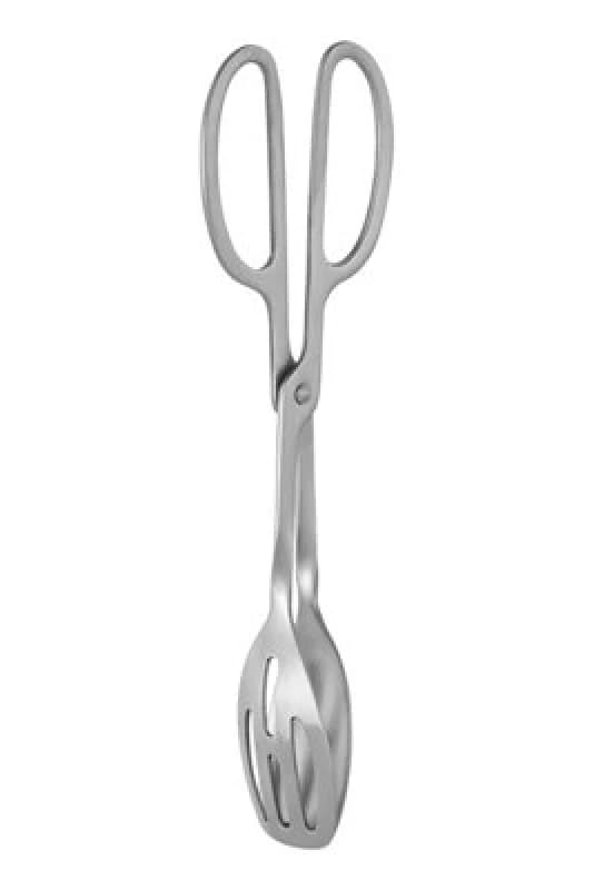 Premier Housewares Hera Brushed Finish Tongs Silver