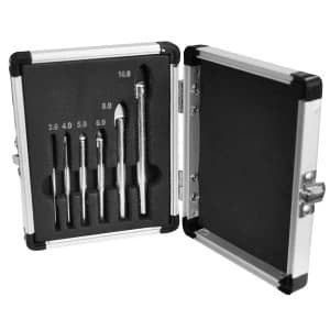 Faithfull Tile & Glass Drill Bit 6 Piece Set - 3-10mm