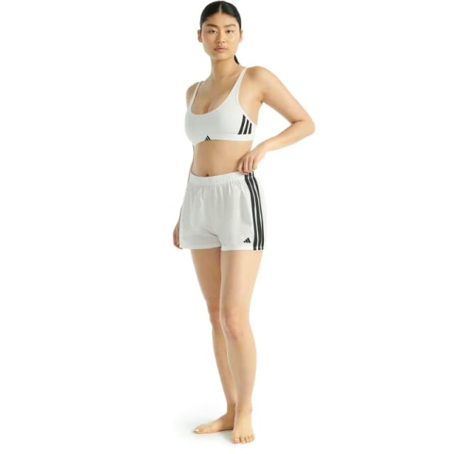 adidas Active Essentials Cotton 3-Stripes Scoop Bralette White female 8 (XS)