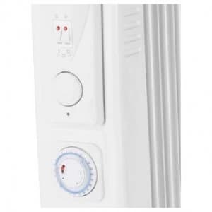 Warmlite WL43005YTW 2 5kW Oil Filled Radiator with 24hr Timer White