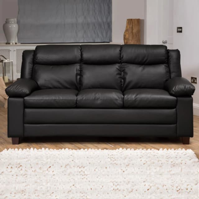 Artemis Home Standish 3 Seat Sofa in Black Unisex