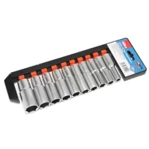 Hilka 10pc 1/2" Drive Deep Metric Sockets