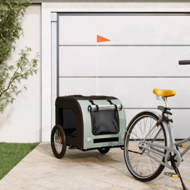 VIDAXL Vidaxl - Pet Bike Trailer Grey and Black Oxford Fabric&Iron 8720845769246