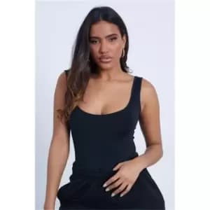 I Saw It First Black Super Soft Scoop Neck Sleeveless Bodysuit - Black