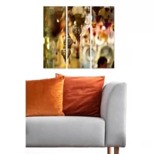 MDF2381617 Multicolor Decorative MDF Painting (3 Pieces)