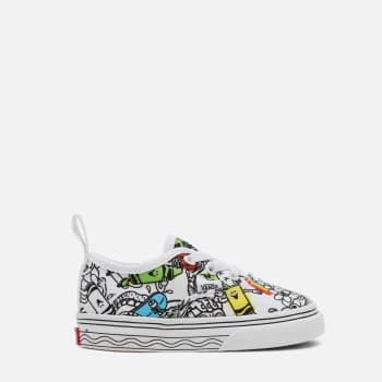 Vans X Crayola Toddlers Authentic DIY Sketch Your Way Trainers - Chex/Cherries - UK 5 Toddler
