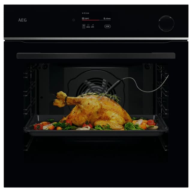 AEG 7000 MealAssist TR7PB731SB Built In Electric Single Oven with Pyrolytic Cleaning - Black - A++ Rated