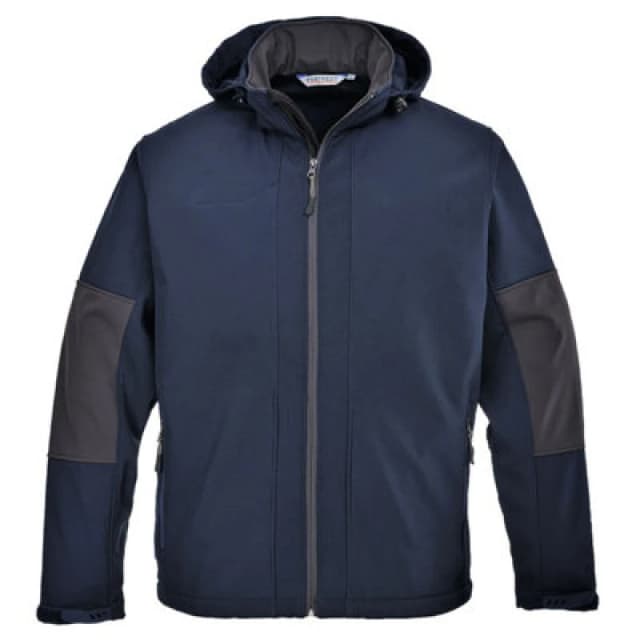 Portwest Softshell Hooded Jacket TK53NARXL Colour: Navy