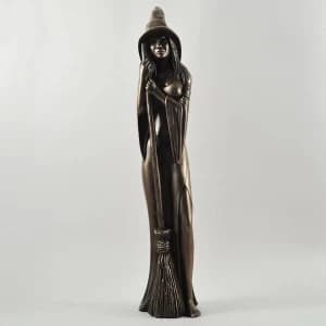 Witch with Bronze Ornament 44cm (Large)
