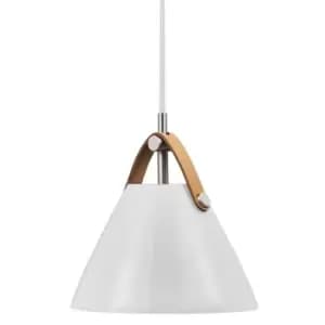 Strap 16cm Dome Pendant Ceiling Light Nickel, G9