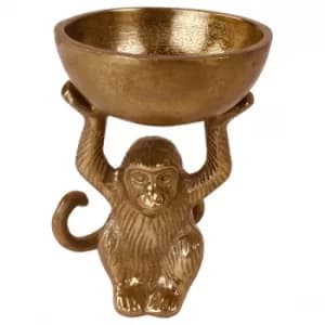 Gold Monkey Bowl Ornament