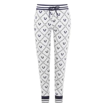 True Religion Logo Print Jogging Bottoms - Grey