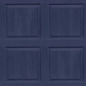 Arthouse Washed Panel Navy Wallpaper