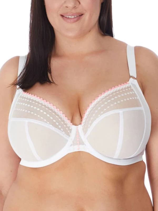Elomi Womens underwired plunge bra Elomi Matilda Blanc Female 110G