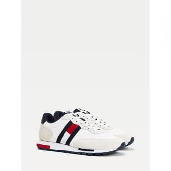 Tommy Jeans Retro Mix Runners - White YBR