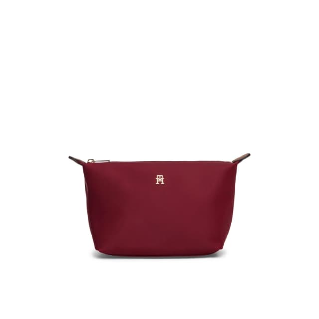 Tommy Hilfiger Womens Icon Washbag Zip Pouch Deep Rouge female One Size