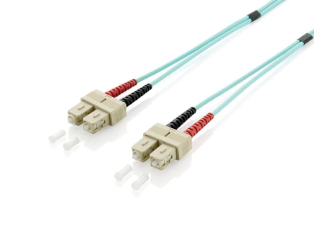 Equip SC/SC Fiber Optic Patch Cable. OM3. 30m