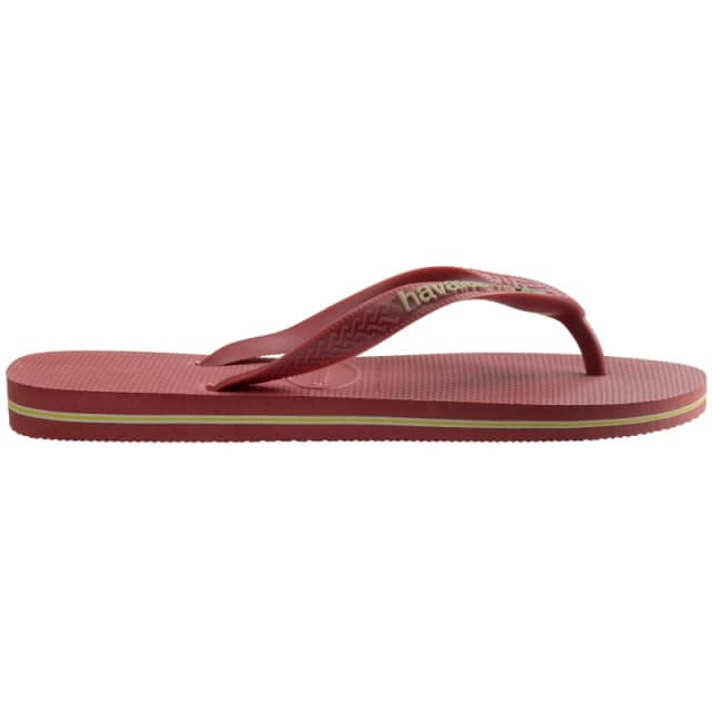 Havaianas Womens Hav. Brasil Logo Ruby Red Flip Flops Pau female 4 (37)