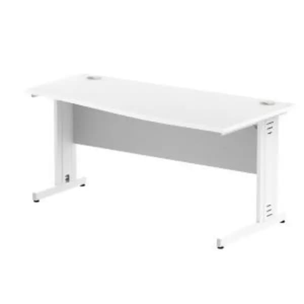 Impulse 1600600 Right Hand White Cable Managed Leg Wave Desk White DYNMI003043