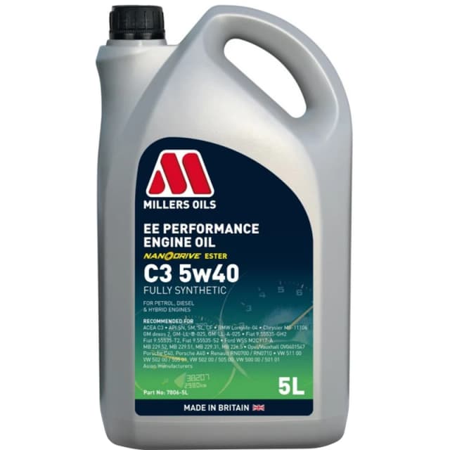 MILLERS OILS 7806-5 Engine oil Capacity: 5l, 5W-40 Engine Oil (1862)