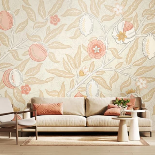 Origin Murals Fruit And Foliage - Soft Linen Matt Smooth Paste The Wall Mural 350Cm Wide X 280Cm High
