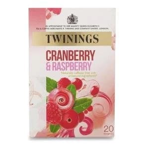 Twinings Infusion Cranberry and Raspberry Individually wrapped Tea