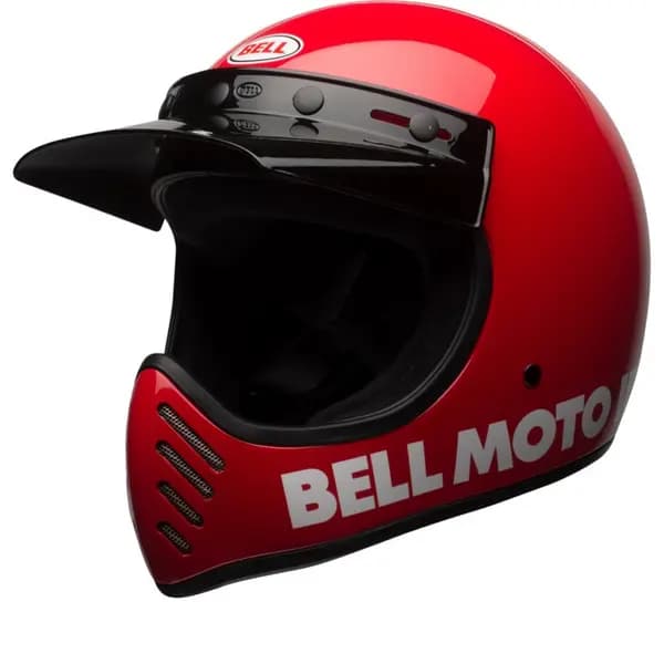Bell Moto-3 Classic Solid Gloss Red Full Face Helmet Size L