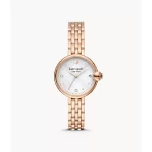 Kate Spade New York Womens Chelsea Park Three-Hand Date -Tone Stainless Steel Watch - Rose Gold