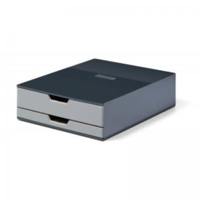 Durable COFFEE POINT 2 Drawer Organiser Storage Box for Pod Teabags - DRBE338358