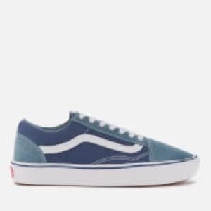 Vans ComfyCush Suede/Textile Old Skool Trainers - Blue Mirage /Blue Print - UK 10