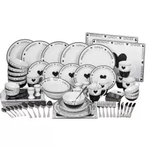 Waterside 80 Piece Made with Love Script Dinner Set