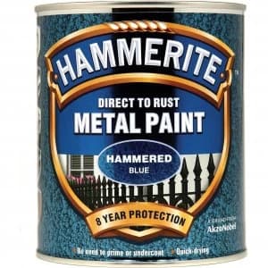Hammerite Hammered Finish Metal Paint Blue 750ml