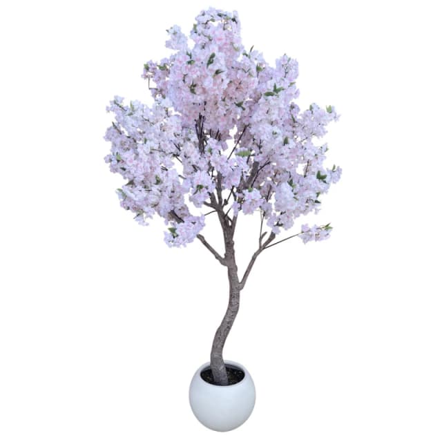 N/A 260cm XXL Artificial Cherry Blossom Tree with Decorative Planter