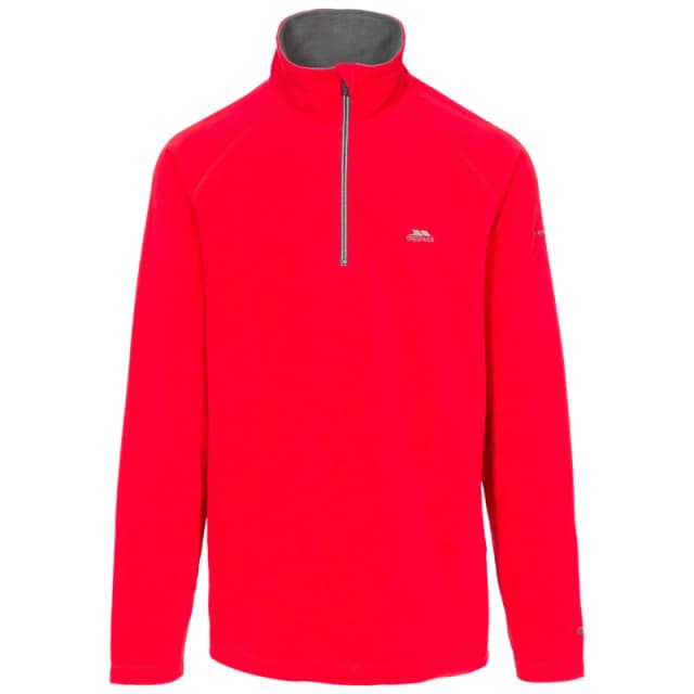 Trespass Trespass Men Blackford Microfleece in Red Size: X-Small Red XS Male 5059000016905