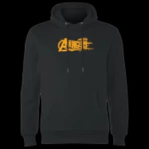 Marvel Avengers Infinity War Orange Logo Hoodie - Black
