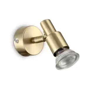 Spotlight Slem Metal Brass 1 bulb 10cm
