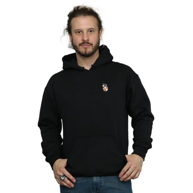 Star Wars Star Wars Men The Force Awakens BB-8 Chest Print Hoodie in Black Size: Small Black S Male 5057864340181
