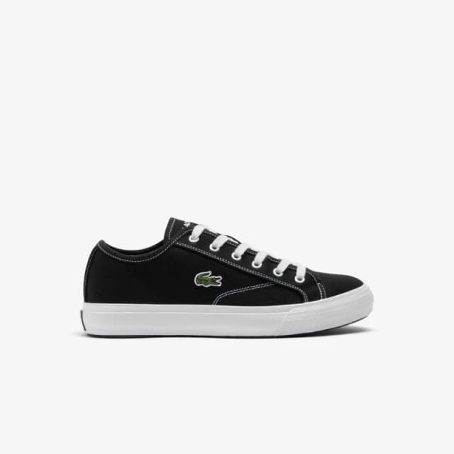 Lacoste Backcourt Canvas Low Trainers Black male UK 6.5
